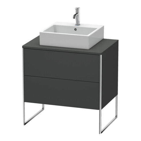 Duravit Waschtischunterschrank XSquare 80x54,8cm, gra m, f Kons, 2 Ausz., steh.