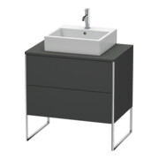 Duravit Waschtischunterschrank XSquare 80x54,8cm, gra m, f Kons, 2 Ausz., steh.