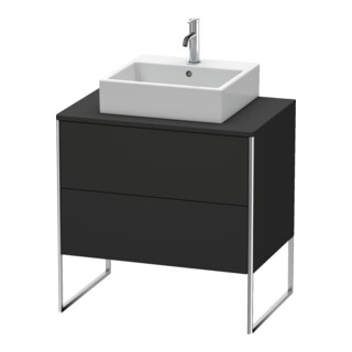 Duravit Waschtischunterschrank XSquare 80x54,8cm, gra matt, f K, 2 Ausz., steh.