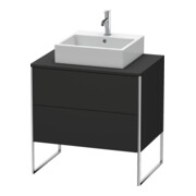 Duravit Waschtischunterschrank XSquare 80x54,8cm, gra matt, f K, 2 Ausz., steh.
