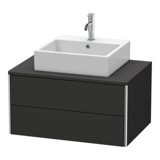 Duravit Waschtischunterschrank XSquare 80x54,8cm, gra matt, f Kons., 2 La, wd