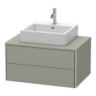 Duravit Waschtischunterschrank XSquare 80x54,8cm, st-g m, f Kons., 2 La, wandhängend