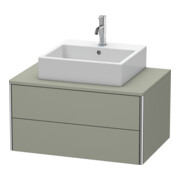 Duravit Waschtischunterschrank XSquare 80x54,8cm, st-g m, f Kons., 2 La, wandhängend