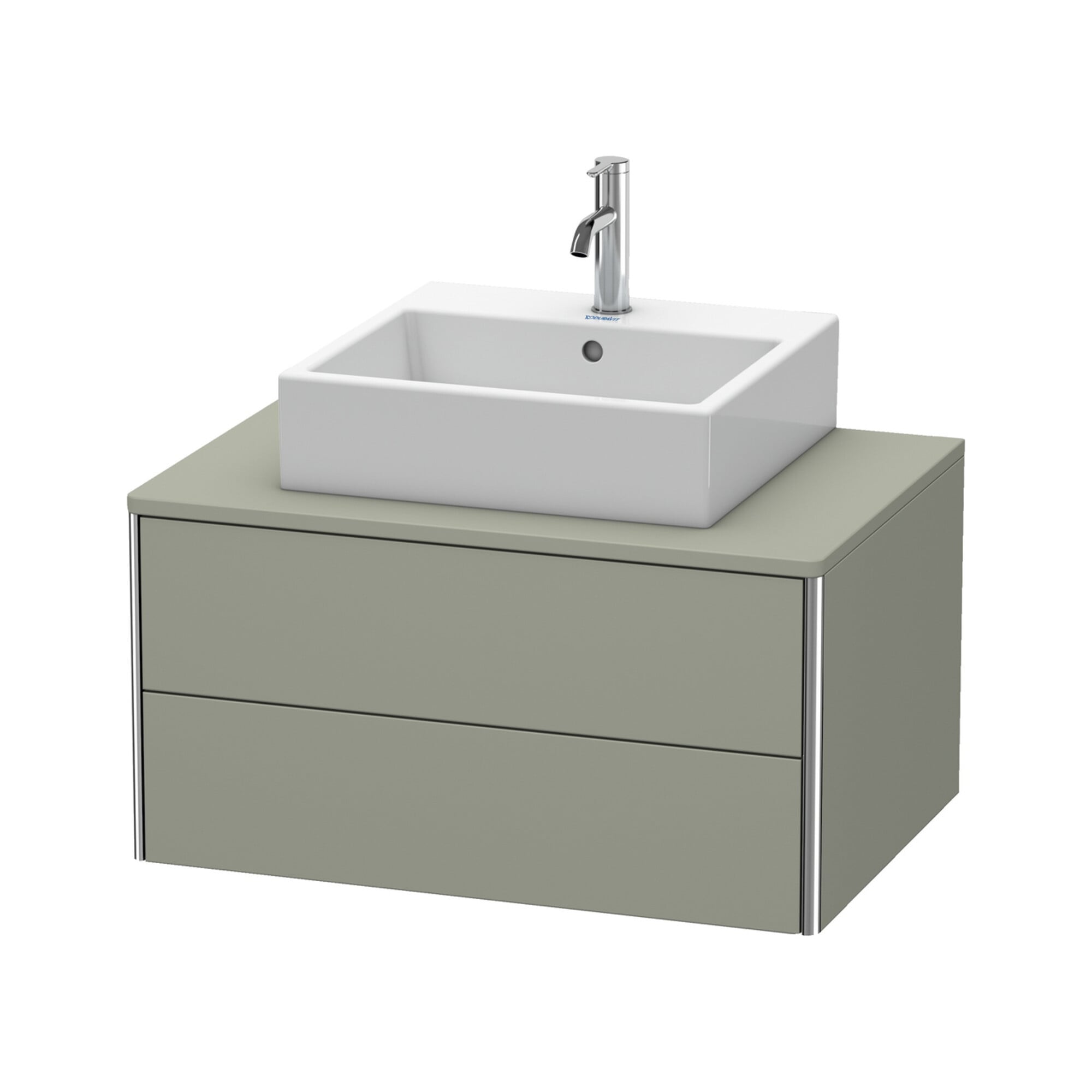 Duravit Waschtischunterschrank XSquare 80x54,8cm, st-g m, f Kons., 2 La, wandhängend