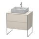 Duravit Waschtischunterschrank XSquare 80x54,8cm, T matt, f K, 2 Ausz., steh.-1