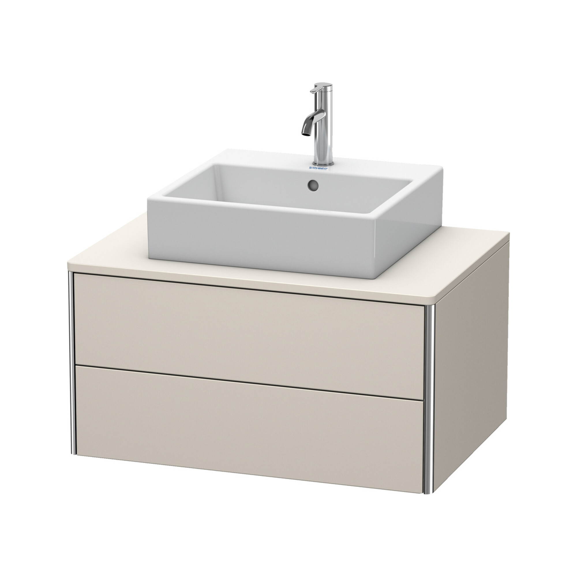 Duravit Waschtischunterschrank XSquare 80x54,8cm, T matt, f Kons., 2 La, wandhängend