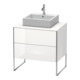 Duravit Waschtischunterschrank XSquare 80x54,8cm, w hgl, f Kons, 2 Ausz., steh.-1