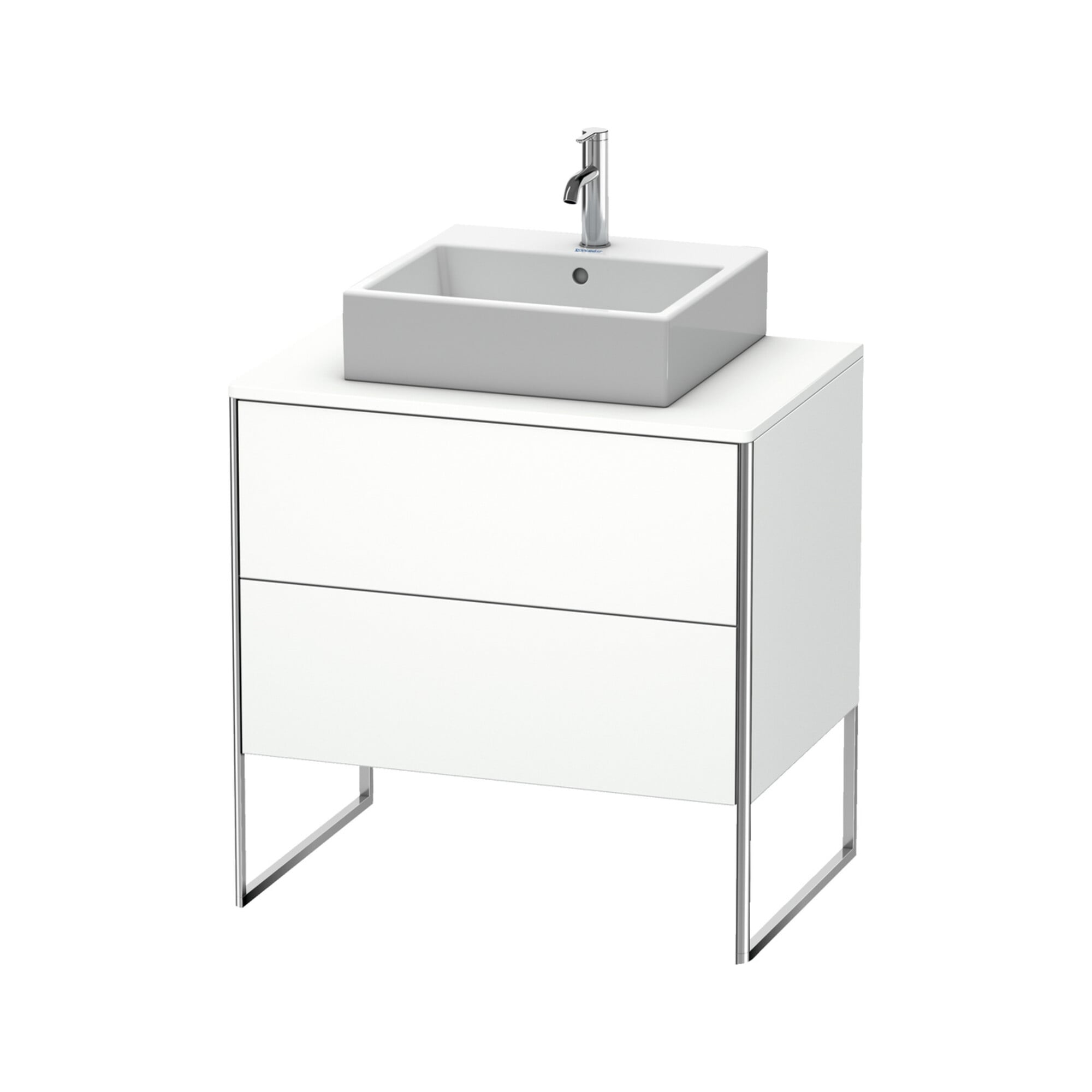 Duravit Waschtischunterschrank XSquare 80x54,8cm, w matt, f K, 2 Ausz., steh.