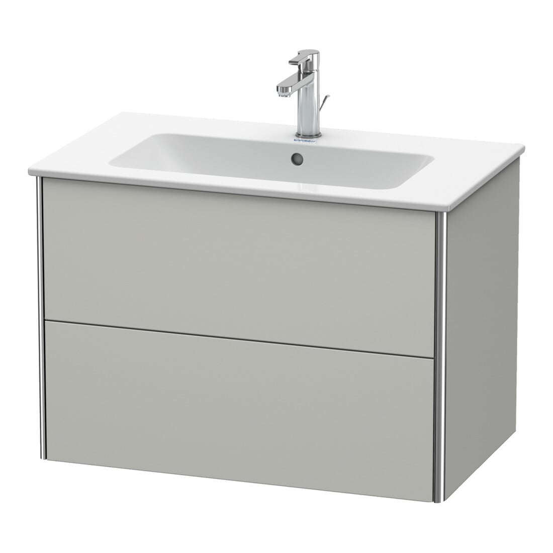 Duravit Waschtischunterschrank XSquare 81x47,8cm, betongr m, 2 Schubk., wandhängend