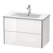 Duravit Waschtischunterschrank XSquare 81x47,8cm, Ei sw, 2 Schubk., wandhängend-2