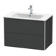 Duravit Waschtischunterschrank XSquare 81x47,8cm, graph m, 2 Schubk., wandhängend-2