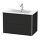 Duravit Waschtischunterschrank XSquare 81x47,8cm, graph matt, 2 Schubk., wandhängend-1