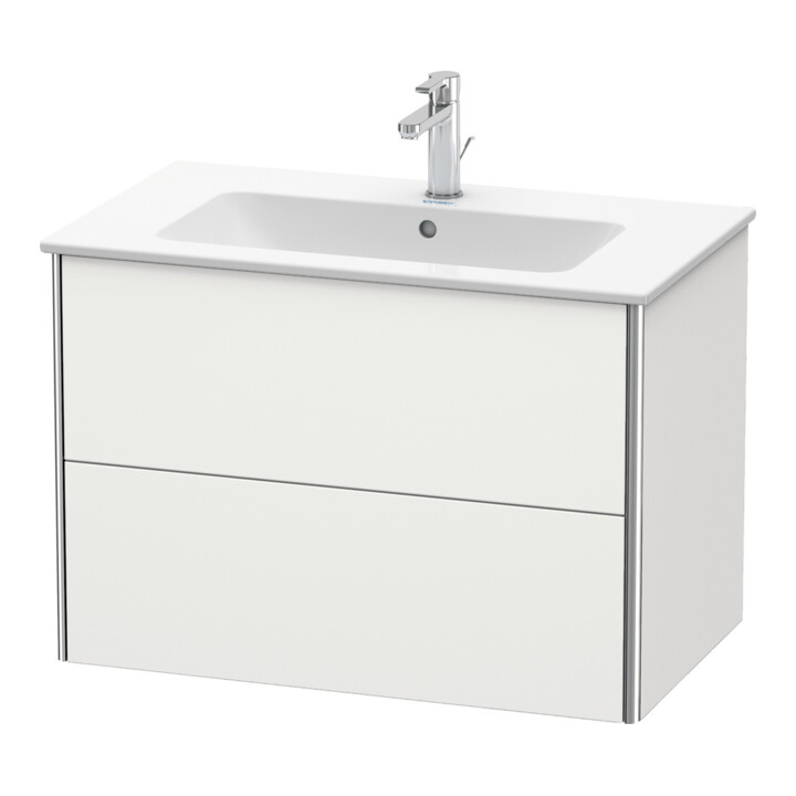 Duravit Waschtischunterschrank XSquare 81x47,8cm, No w s-matt, 2 Schubk., wandhängend