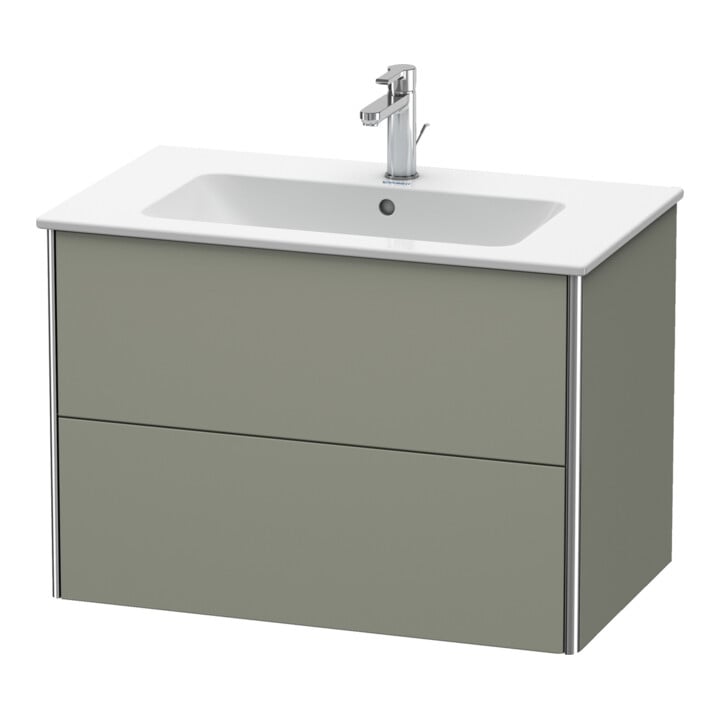 Duravit Waschtischunterschrank XSquare 81x47,8cm, st-g s-matt, 2 Schubk., wandhängend