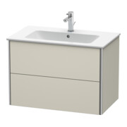 Duravit Waschtischunterschrank XSquare 81x47,8cm, Tau, 2 Schubk., wandhängend-2