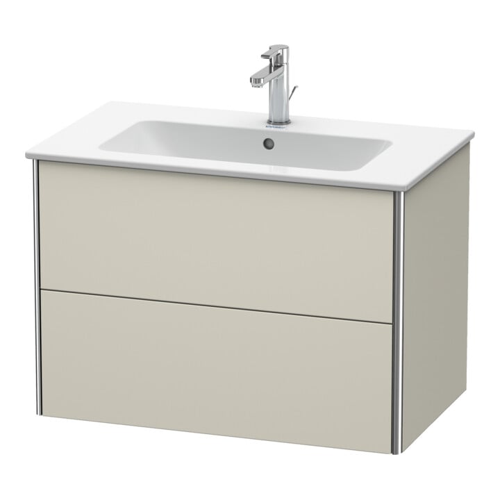 Duravit Waschtischunterschrank XSquare 81x47,8cm, Tau, 2 Schubk., wandhängend