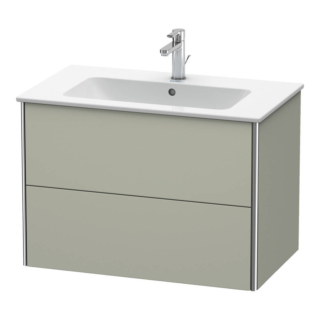 Duravit Waschtischunterschrank XSquare 81x47,8cm, Tau s-matt, 2 Schubk., wandhängend