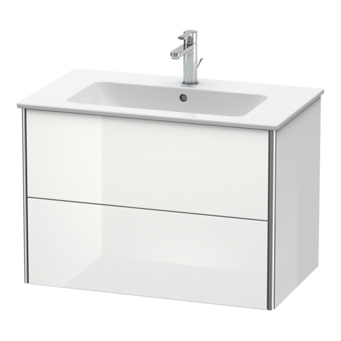 Duravit Waschtischunterschrank XSquare 81x47,8cm, we hgl, 2 Schubk., wandhängend