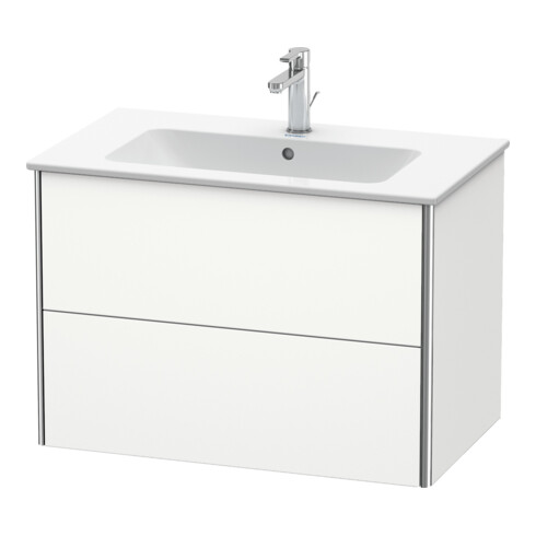 Duravit Waschtischunterschrank XSquare 81x47,8cm, we s-matt, 2 Schubk., wandhängend