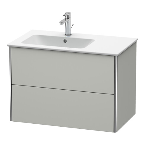 Duravit Waschtischunterschrank XSquare 81x47,8x56cm, 2 La, B l, wd, betongr m