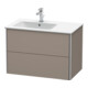 Duravit Waschtischunterschrank XSquare 81x47,8x56cm, 2 La, B li, wandhängend, bas. m
