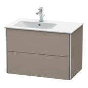 Duravit Waschtischunterschrank XSquare 81x47,8x56cm, 2 La, B li, wandhängend, bas. m-2