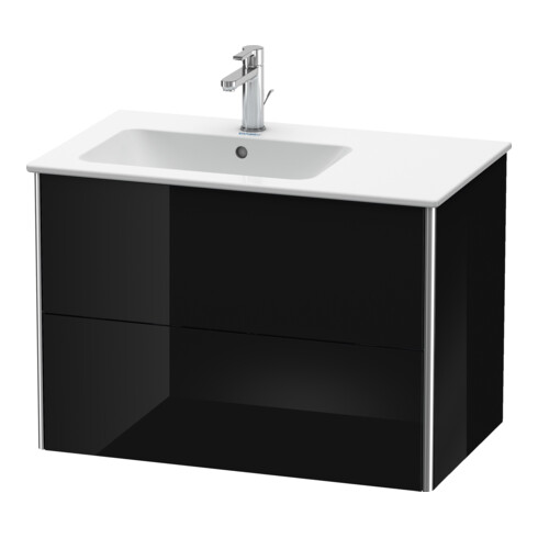 Duravit Waschtischunterschrank XSquare 81x47,8x56cm, 2 La, B li, wandhängend, sw hgl