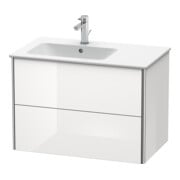 Duravit Waschtischunterschrank XSquare 81x47,8x56cm, 2 La, B li, wandhängend, we hgl