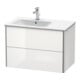 Duravit Waschtischunterschrank XSquare 81x47,8x56cm, 2 La, B li, wandhängend, we hgl-2