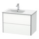 Duravit Waschtischunterschrank XSquare 81x47,8x56cm, 2 La, B li, wandhängend, we m