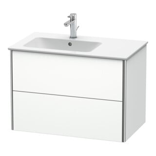Duravit Waschtischunterschrank XSquare 81x47,8x56cm, 2 La, B li, wandhängend, we matt