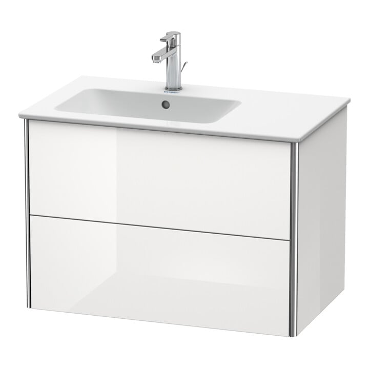 Duravit Waschtischunterschrank XSquare 81x47,8x56cm, 2 La, B li, wandhängend, we matt