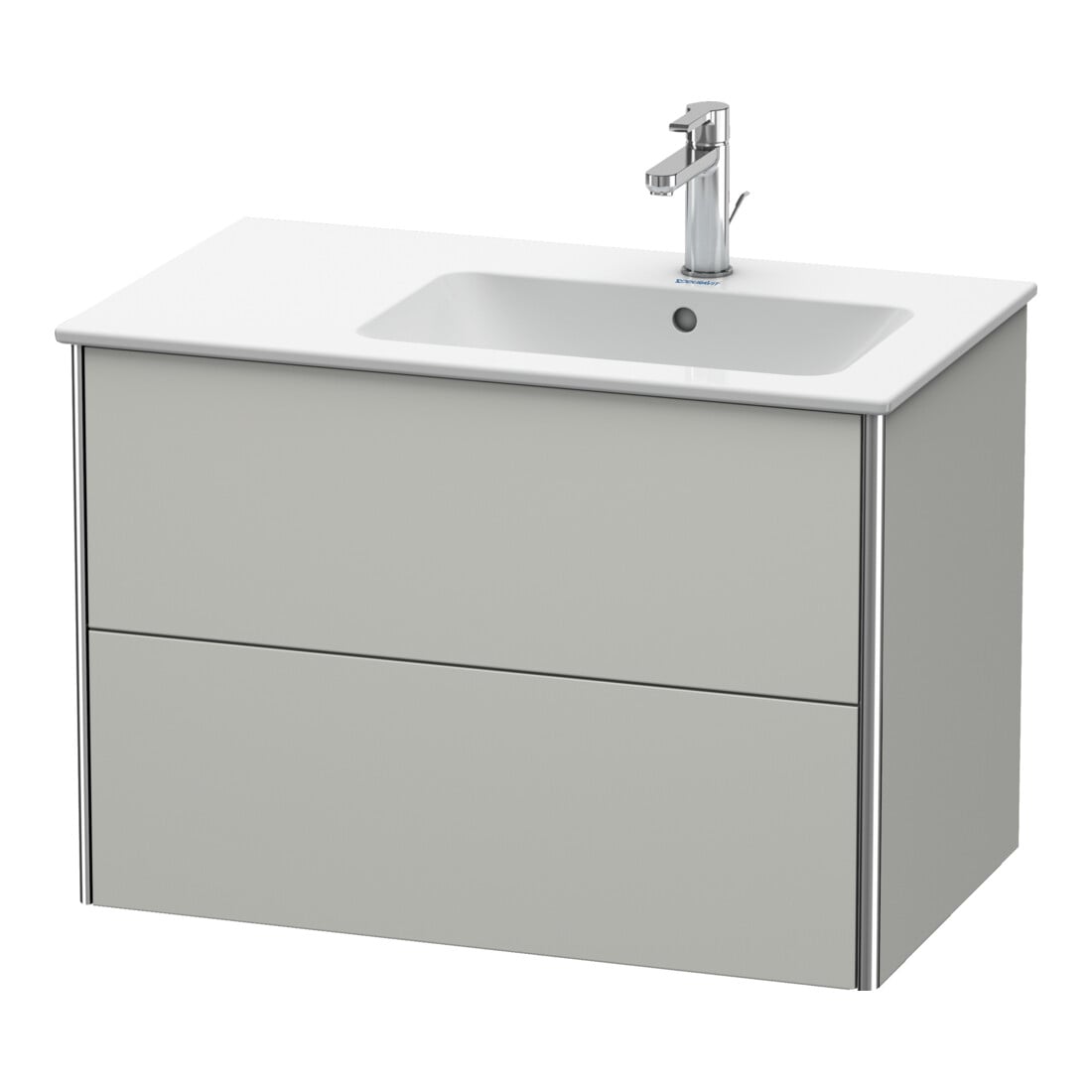Duravit Waschtischunterschrank XSquare 81x47,8x56cm, 2 La, B r, wd, betongr m