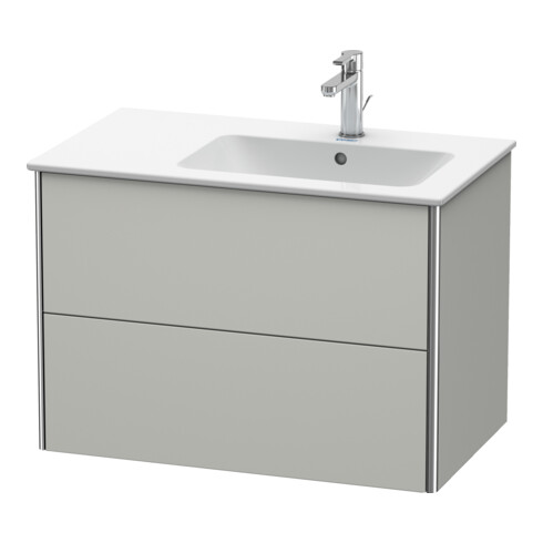 Duravit Waschtischunterschrank XSquare 81x47,8x56cm, 2 La, B r, wd, betongr m