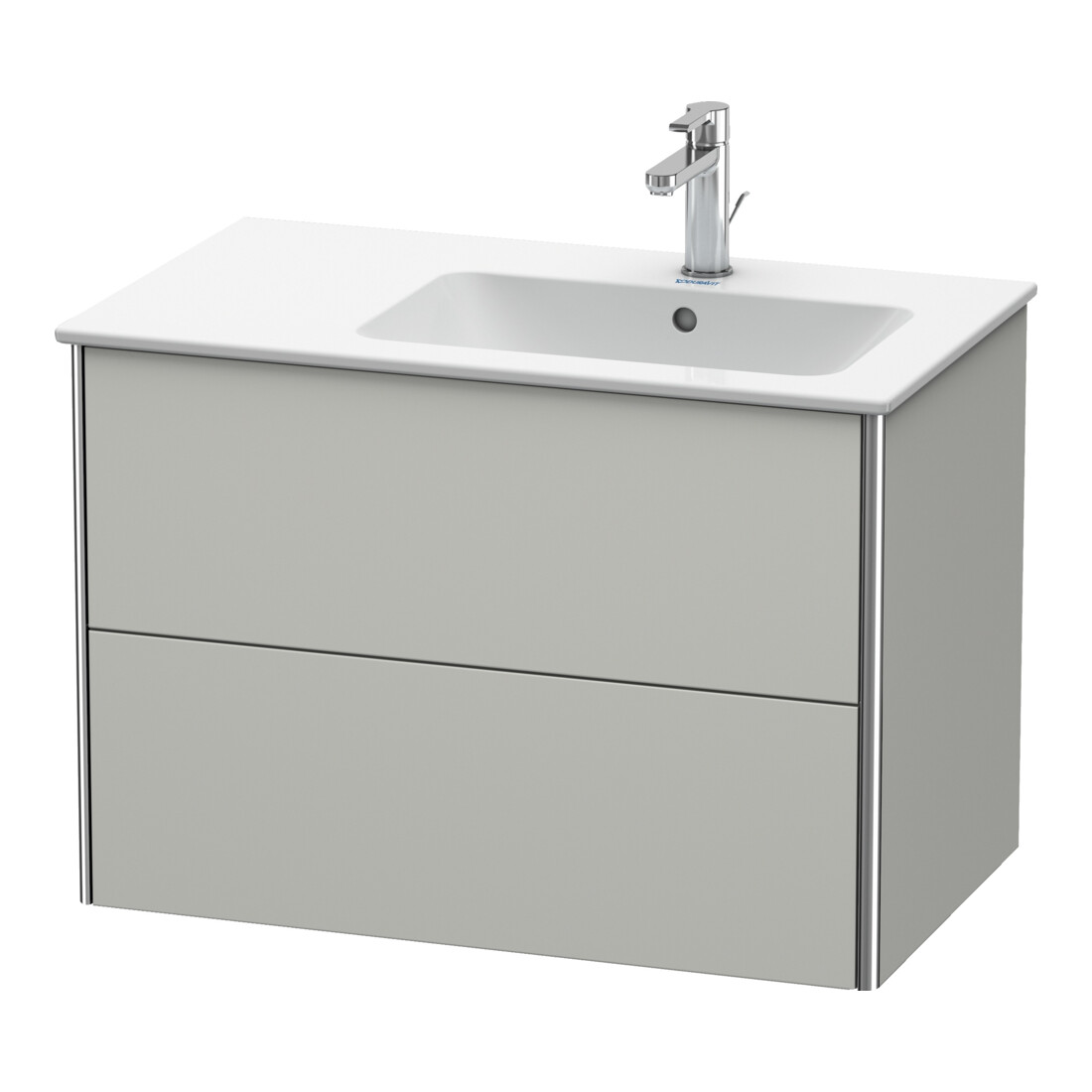 Duravit Waschtischunterschrank XSquare 81x47,8x56cm, 2 La, B r, wd, betongr m