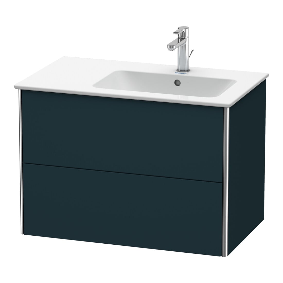 Duravit Waschtischunterschrank XSquare 81x47,8x56cm, 2 La, B r, wd, blau s-matt