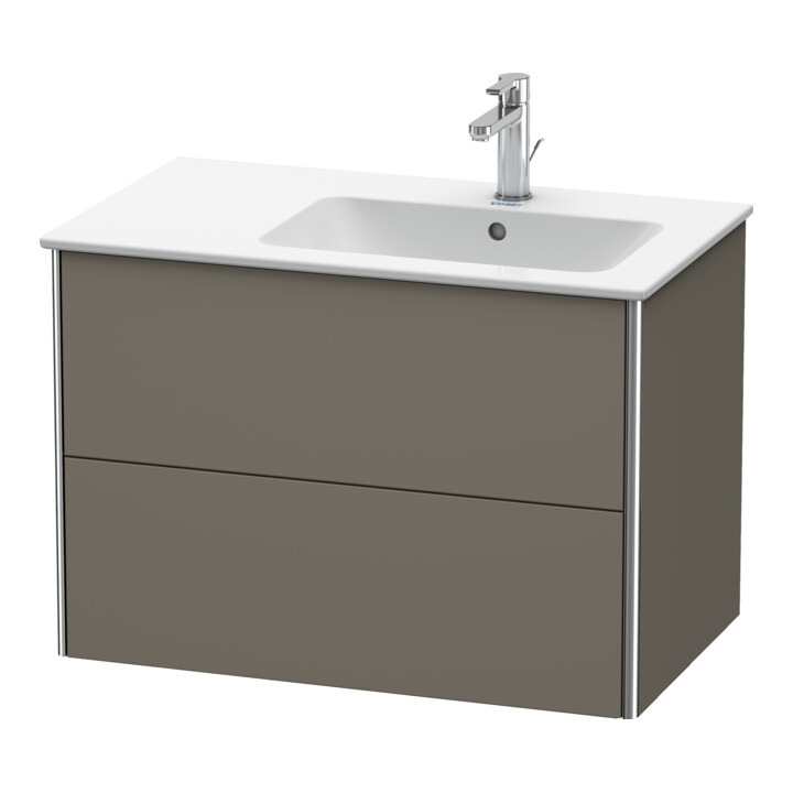 Duravit Waschtischunterschrank XSquare 81x47,8x56cm, 2 La, B r, wd, f Gr s-matt
