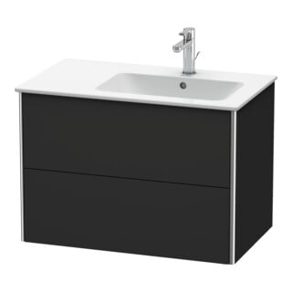 Duravit Waschtischunterschrank XSquare 81x47,8x56cm, 2 La, B r, wd, graph matt