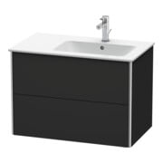 Duravit Waschtischunterschrank XSquare 81x47,8x56cm, 2 La, B r, wd, graph matt