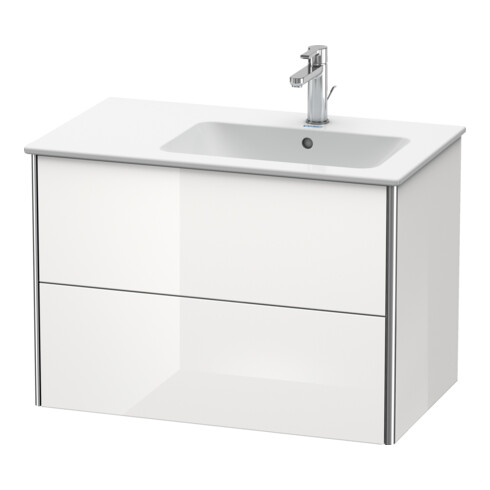 Duravit Waschtischunterschrank XSquare 81x47,8x56cm, 2 La, B r, wd, graph matt