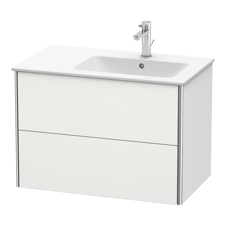 Duravit Waschtischunterschrank XSquare 81x47,8x56cm, 2 La, B r, wd, No w s-matt