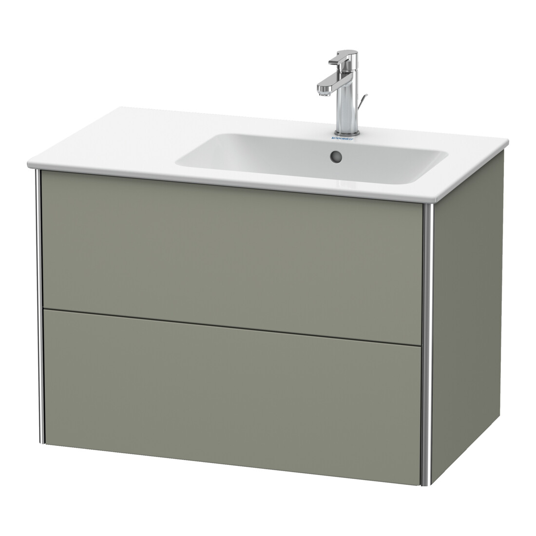 Duravit Waschtischunterschrank XSquare 81x47,8x56cm, 2 La, B r, wd, st-g s-matt
