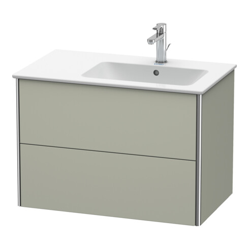Duravit Waschtischunterschrank XSquare 81x47,8x56cm, 2 La, B r, wd, Tau s-matt