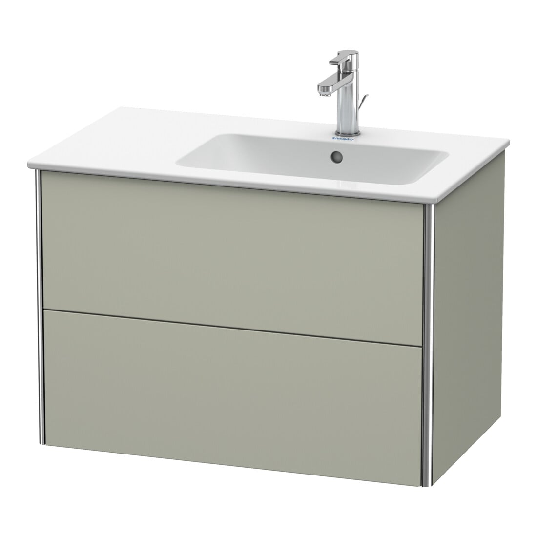 Duravit Waschtischunterschrank XSquare 81x47,8x56cm, 2 La, B r, wd, Tau s-matt