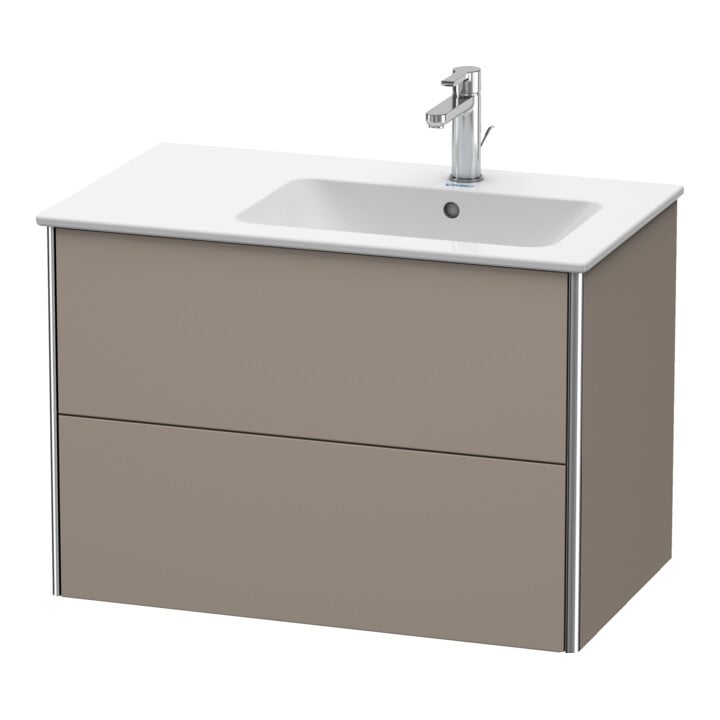 Duravit Waschtischunterschrank XSquare 81x47,8x56cm, 2 La, B re, wandhängend, bas. m