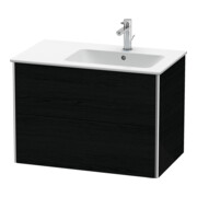 Duravit Waschtischunterschrank XSquare 81x47,8x56cm, 2 La, B re, wandhängend, Ei sw
