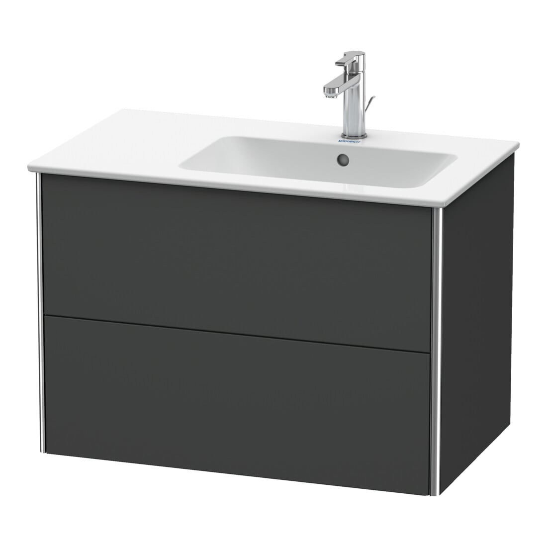 Duravit Waschtischunterschrank XSquare 81x47,8x56cm, 2 La, B re, wandhängend, graph m