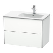 Duravit Waschtischunterschrank XSquare 81x47,8x56cm, 2 La, B re, wandhängend, we m-4