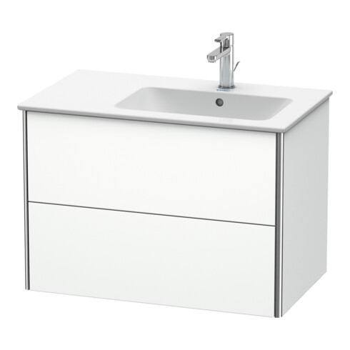 Duravit Waschtischunterschrank XSquare 81x47,8x56cm, 2 La, B re, wandhängend, we matt