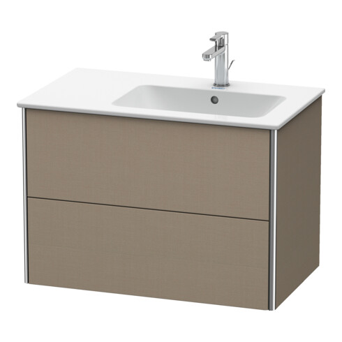 Duravit Waschtischunterschrank XSquare 81x47,8x56cm, 2 La, Beck. re, wandhängend, lei